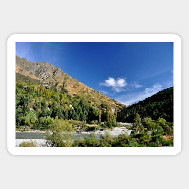 Nouvelle Zélande - Queenstown, Lac Wakatipu Sticker by franck380